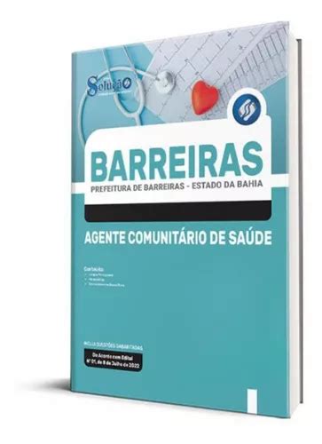 Apostila Prefeitura Barreiras Ba Agente Comunit Rio De Saude