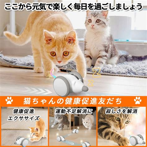 【楽天市場】猫おもちゃ 猫用電動おもちゃ Usb充電 電動ネズミ 電動 一人遊び 留守番 自動 ねずみ ネズミ ネコ ねこ おもちゃ 電動