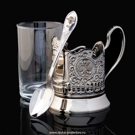 Подстаканник "ВДВ" с ложкой, арт. 800515968 — 3500 руб. купить в ...