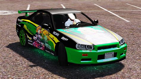 Nissan Skyline GT R R34 Itasha Livery GTA5 Mods