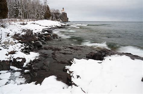 60+ Split Rock Lighthouse Winter Stock Photos, Pictures & Royalty-Free ...