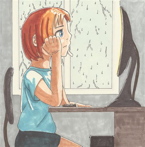 Boring rainy day by AlmerJPG on DeviantArt