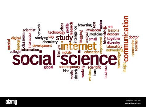 social science word cloud concept  white background stock photo alamy