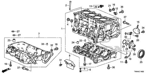 Honda Accord Orifice Assy Block Lower Cylinder Oil 11135 RZP