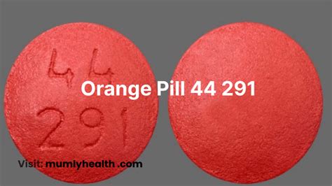 44 291 Pill Orange Round | Uses, Side Effects and More