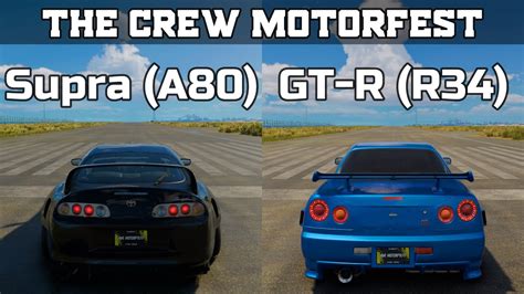 The Crew Motorfest Toyota Supra A Vs Nissan Skyline Gt R R