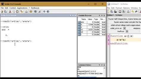 Functions In Scilab Part Tutorial Using Deff Youtube