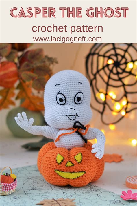 Crochet Pattern Friendly Ghost Amigurumi Toy Ghost Stuffed Ghost