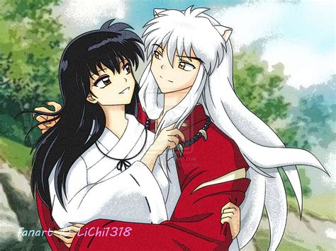 Inuyasha X Kagome By Lichi1318 On Deviantart Inuyasha Inuyasha Love