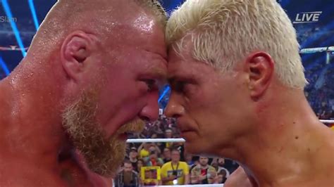 Video Surprise Moment After Cody Rhodes Vs Brock Lesnar At Wwe