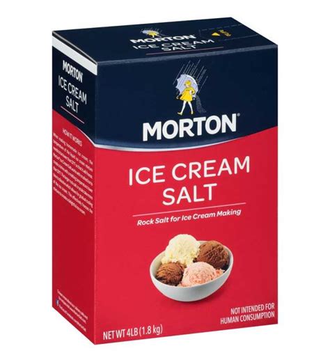 Morton Ice Cream Salt Rock Salt For Ice Cream Making Lb Box