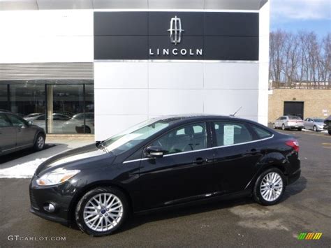 2012 Tuxedo Black Metallic Ford Focus SEL Sedan 90527416 Photo 10