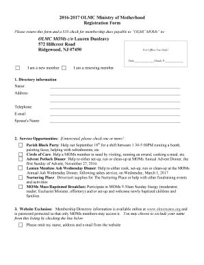 Fillable Online Olmc Moms C O Lauren Dunleavy Fax Email Print Pdffiller