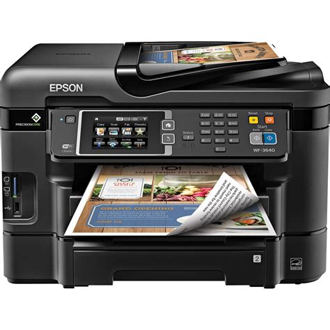 epson workforce wf     wireless color printer  scanner copier  fax