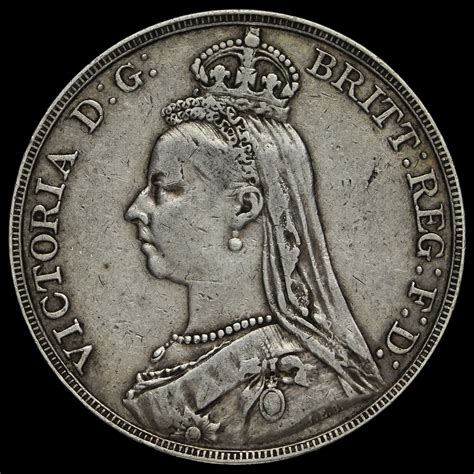 1891 Queen Victoria Jubilee Head Silver Crown