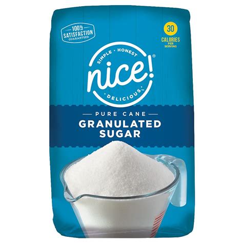 nice pure cane granulated sugar walgreens
