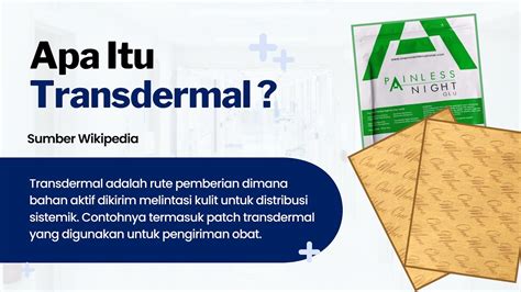 Apa Itu Transdermal By One More YouTube