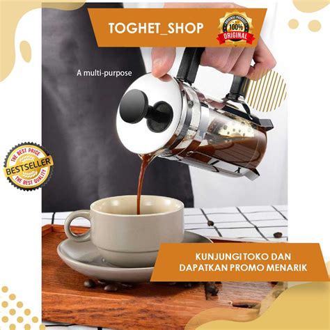 Jual Teko Pot Pembuat Kopi Teknik French Press Coffee Maker Pot