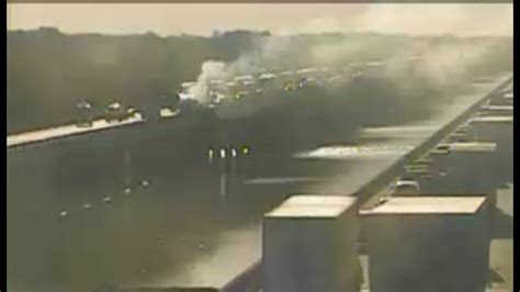 Fiery Crash Shuts Down I 10 East On Basin Bridge