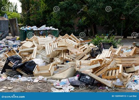 Voronezh Russia June 18 2019 Garbage Dump In A Residential Area