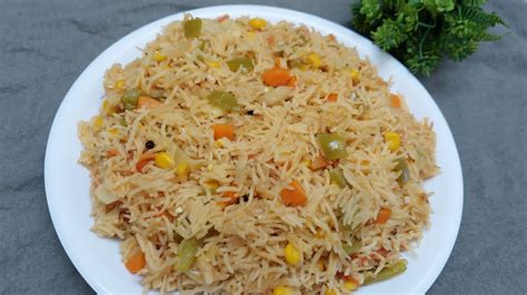 Mix Vegetables Rice Vegetables Pulao Veg Pulao Recipe YouTube