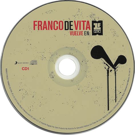 Car Tula Cd1 De Franco De Vita Vuelve En Primera Fila Portada