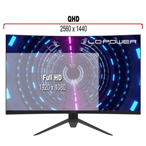 Lc Power Lc M Qhd C V Va Hdr Curved Gaming Monitor Qhd