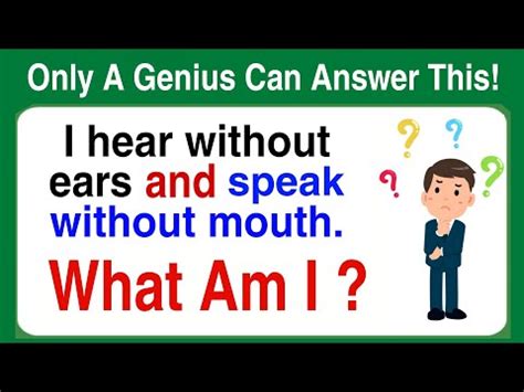 Only A Genius Can Answer These Tricky Riddles Riddle Quiz Part