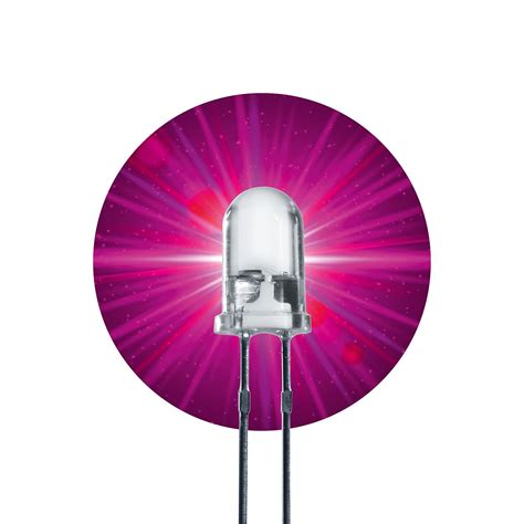 Lumetheus Led Diodes Lectroluminescentes Mm Couleur Rose Ultra