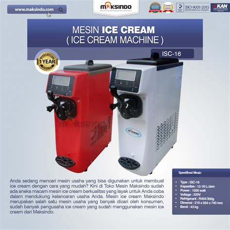 Jual Mesin Es Krim Ice Cream Machine Isc Di Bekasi Toko Mesin Bekasi