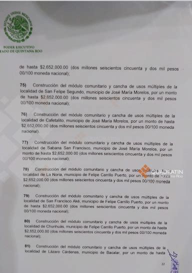 Pide Carlos Joaquín autorizar deuda por 820 mdp a 20 años Quadratin