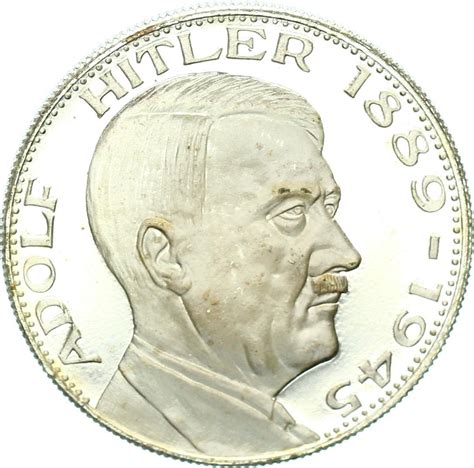 Drittes Reich Ohne Jahr Medaille Adolf Hitler Proof MA Shops