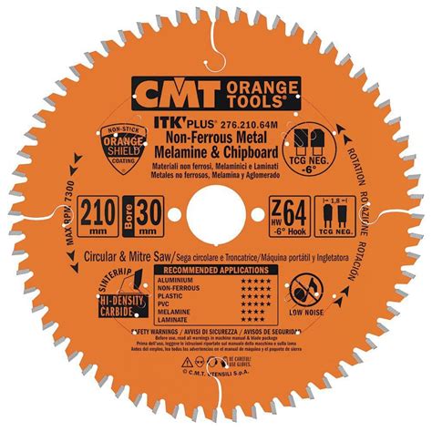 Lame de scie circulaire 276 series CMT Orange Tool de tronçonnage