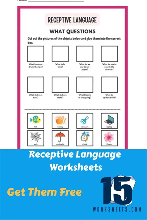 Receptive Language Worksheets En 2024