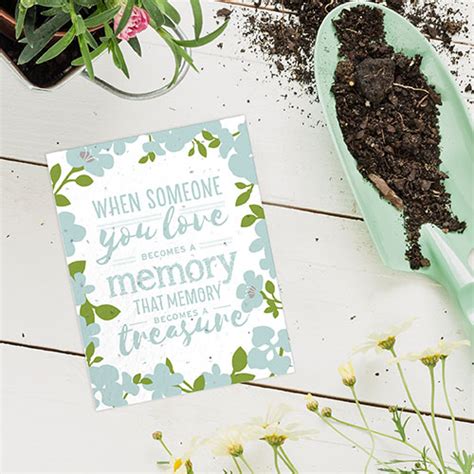 Plantable Memorial Products Botanical Paperworks