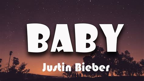 JUSTIN BIEBER Baby Feat Ludacris Lyrics YouTube