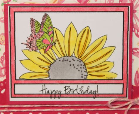 Crafty Girl 21!: Sunflower Birthday Cards