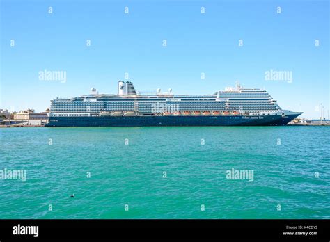 Cruise Ship Ms Koningsdam Of The Holland America Line In The Port Of