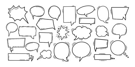 Comic Speech Bubbles Vector Art Png Comic Speech Bubbles Collection