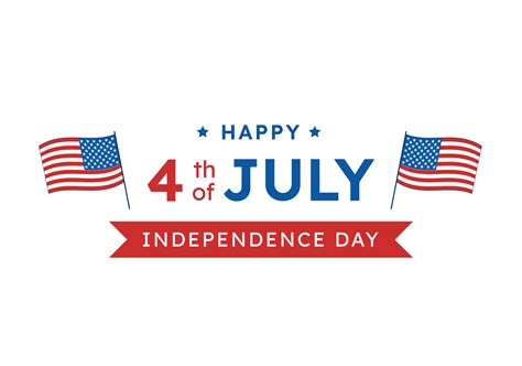 Happy Independence Day Of The USA On July 4th Design Of Greeting Cards