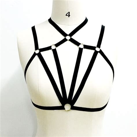 Mode Sexy Bandage Soutien Gorge Femelle Sexy Goth Lingerie Lastique