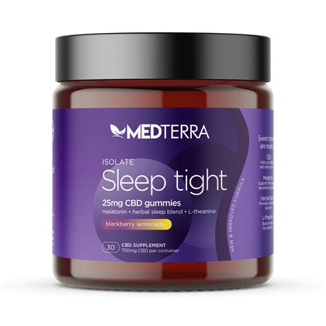 NEW Medterra Sleep Tight Gummies - Cool Blue Distribution