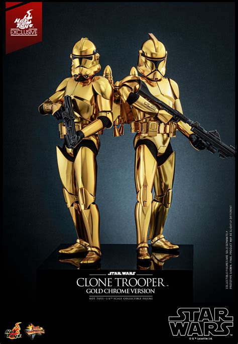 Hot Toys MMS 735 Star Wars Clone Trooper Gold Chrome Hot Toys Complete Checklist