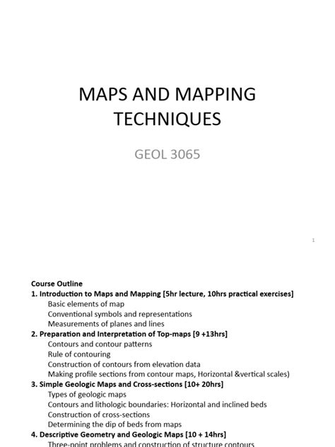 Chapter 1 Maps & Mapping | PDF | Topography | Geology