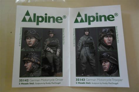 Alpine German Motorcyclist Set