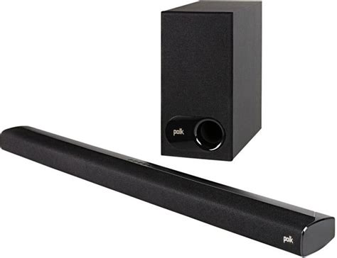 Polk Audio® Universal TV Soundbar and Wireless Subwoofer System ...