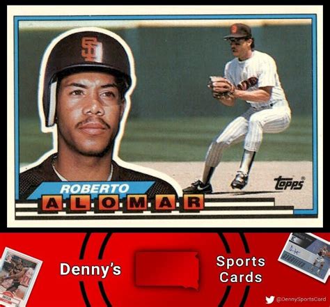 1989 Topps Big 102 Roberto Alomar San Diego Padres Baseball Card Ebay