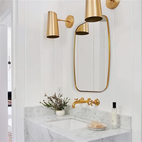 Amazon ANDY STAR Gold Oval Mirrors For Bathroom Large 24x36