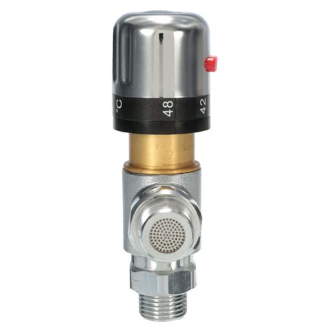 Copper Thermostatic Mixer Mixing Hot Cold Water Shower Solar Water Heater Valve Alexnld
