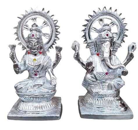 Aluminium Laxmi Ganesh Statue Inch Temple At Rs Piece In